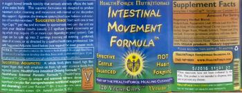 Healthforce Nutritionals Intestinal Movement Formula - supplement