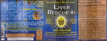 Healthforce Nutritionals Liver Rescue 4+ - supplement