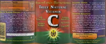 Healthforce Nutritionals Truly Natural Vitamin C - supplement