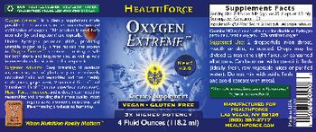 HealthForce Oxygen Extreme - supplement