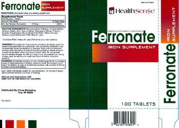 HealthSen$e Ferronate - iron supplement