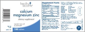Healthy Accents Calcium Magnesium Zinc - supplement