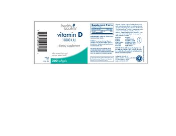 Healthy Accents Vitamin D 1000 IU - supplement