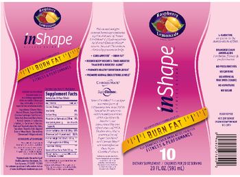 Healthy American Beverages inShape Fitness Drink Raspberry Lemonade - supplement