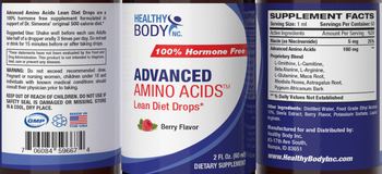 Healthy Body Advanced Amino Acids Berry Flavor - supplement