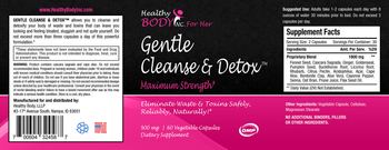 Healthy Body For Her Gentle Cleanse & Detox 900 mg - supplement
