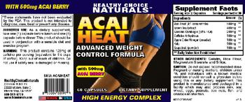 Healthy Choice Naturals Acai Heat - supplement