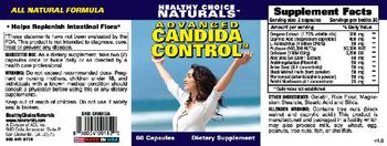 Healthy Choice Naturals Advanced Candida Control - supplement