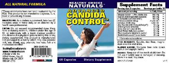 Healthy Choice Naturals Advanced Candida Control - supplement