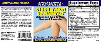 Healthy Choice Naturals Circulation Essentials - supplement