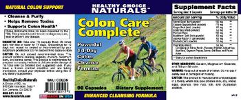 Healthy Choice Naturals Colon Care Complete - supplement