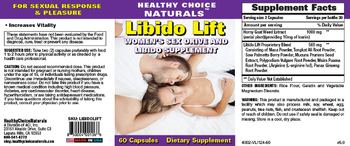 Healthy Choice Naturals Libido Lift - supplement