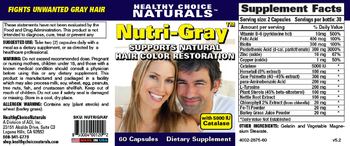 Healthy Choice Naturals Nutri-Gray - supplement