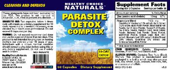 Healthy Choice Naturals Parasite Detox Complex - supplement