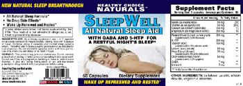 Healthy Choice Naturals Sleep Well All Natural Sleep Aid - supplement