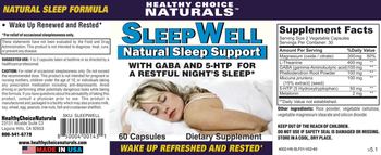 Healthy Choice Naturals Sleep Well - supplement