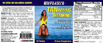 Healthy Choice Naturals Tanamins Vitamins - supplement