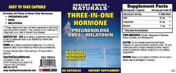 Healthy Choice Naturals Three-In-One Hormone - supplement