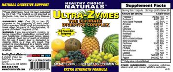 Healthy Choice Naturals Ultra-Zymes - supplement