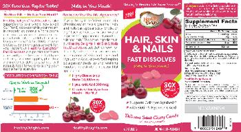 Healthy Delights Hair, Skin & Nails Delicious Sweet Cherry Candy - supplement