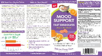 Healthy Delights Mood Support Fast Dissolves Delicious Orange Cream - supplement