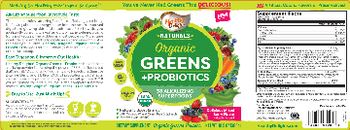 Healthy Delights Naturals Organic Greens +Probiotics Delicious Mixed Berry Flavor - supplement