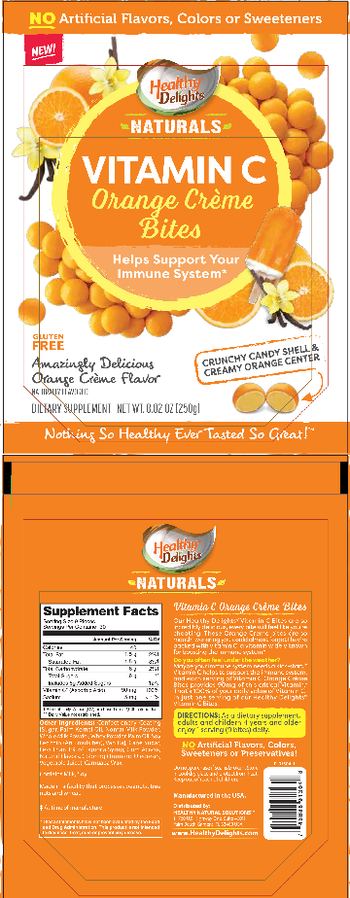 Healthy Delights Naturals Vitamin C Orange Creme Bites - supplement