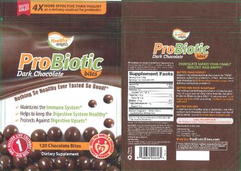 Healthy Delights ProBiotic Bites Dark Chocolate - supplement