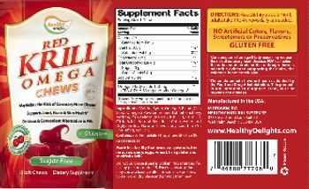 Healthy Delights Red Krill Omega Chews Cherry Flavor - supplement