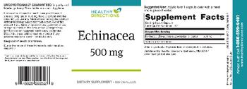 Healthy Directions Echinacea 500 mg - supplement