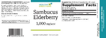 Healthy Directions Sambucus Elderberry 1000 mg - supplement