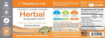 Healthy For Life Herbal Supplement - supplement