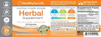 Healthy For Life Herbal Supplement - supplement