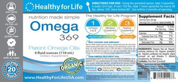 Healthy For Life Omega 3-6-9 - supplement