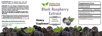 Healthy Hope Supplements Black Raspberry Extract - supplement