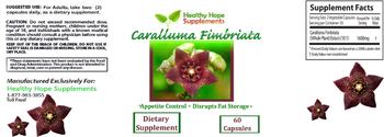 Healthy Hope Supplements Caralluma Fimbriata - supplement
