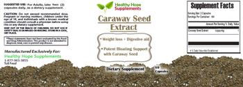 Healthy Hope Supplements Caraway Seed Extract - supplement
