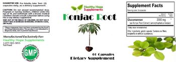 Healthy Hope Supplements Konjac Root - supplement