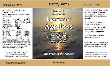 Healthy Items Liposomal Nutritionals Liposomal Age-Less - 