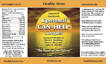 Healthy Items Liposomal Nutritionals Liposomal Can-Help Complex - 