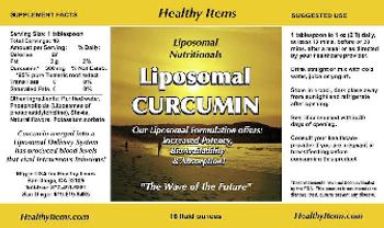 Healthy Items Liposomal Nutritionals Liposomal Curcumin - 