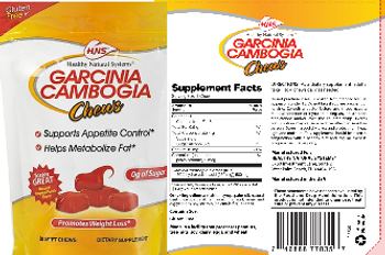 Healthy Natural Systems Garcinia Cambogia Chews Natural Tropical Punch Flavor - supplement