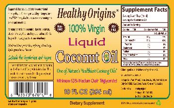 Healthy Origins Liquid Coconut Oil - supplement