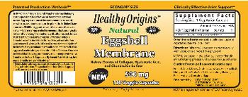 Healthy Origins Natural Eggshell Membrane - supplement
