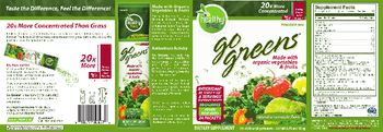 Healthy To Go! Go Greens Natural Green Apple Flavor - 