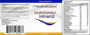 HealthyBodyInc Multivitamin/Mineral - supplement