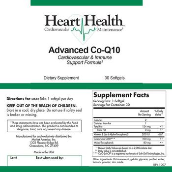 Heart Health Advanced Co-Q10 - supplement