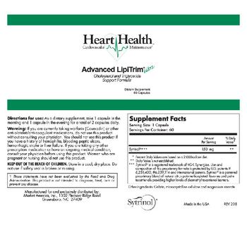 Heart Health Advanced LipiTrim Ultra - supplement
