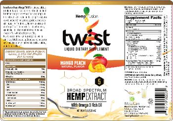 Hemp Fusion Twist Mango Peach - liquid supplement