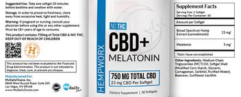 HempWorx CBD+ Melatonin - supplement